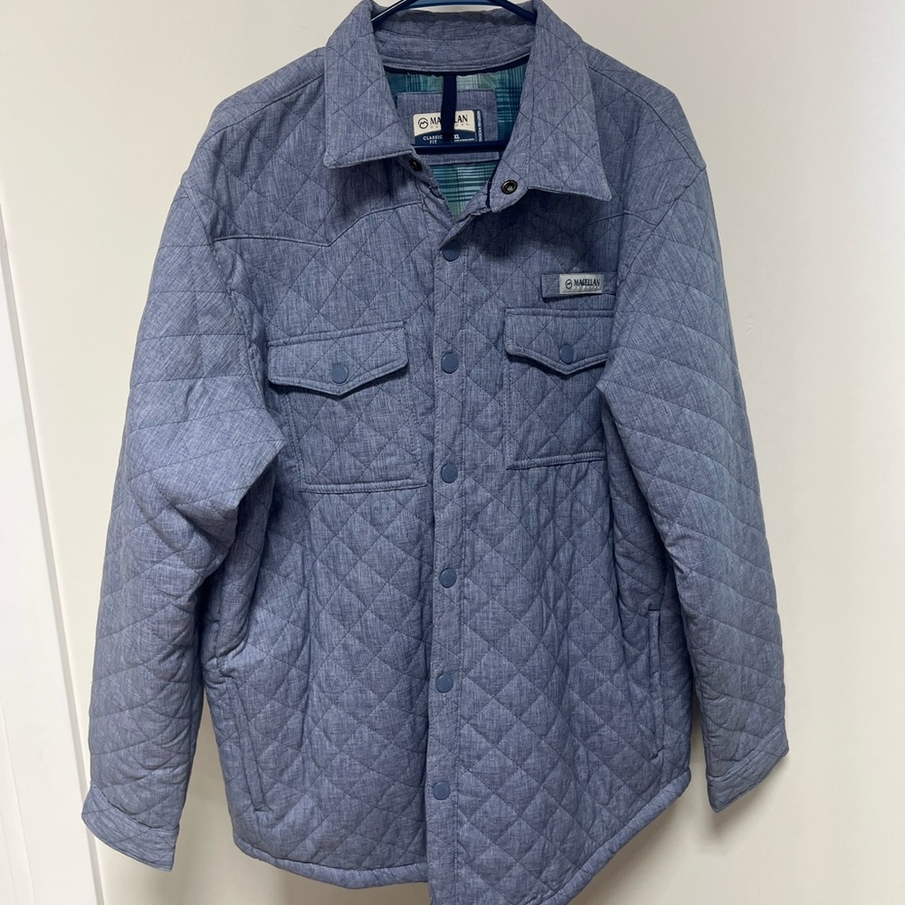 Magellan Men's Quilted Jacket - Blue